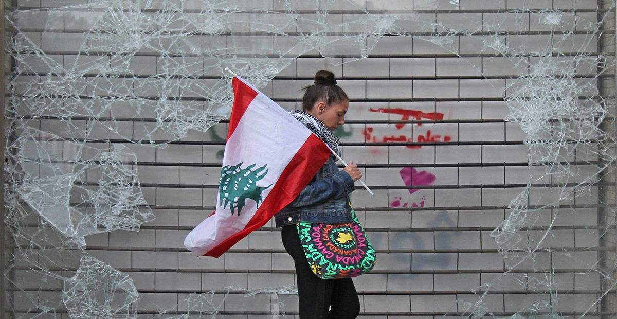 علم لبنان (مظاهرات)