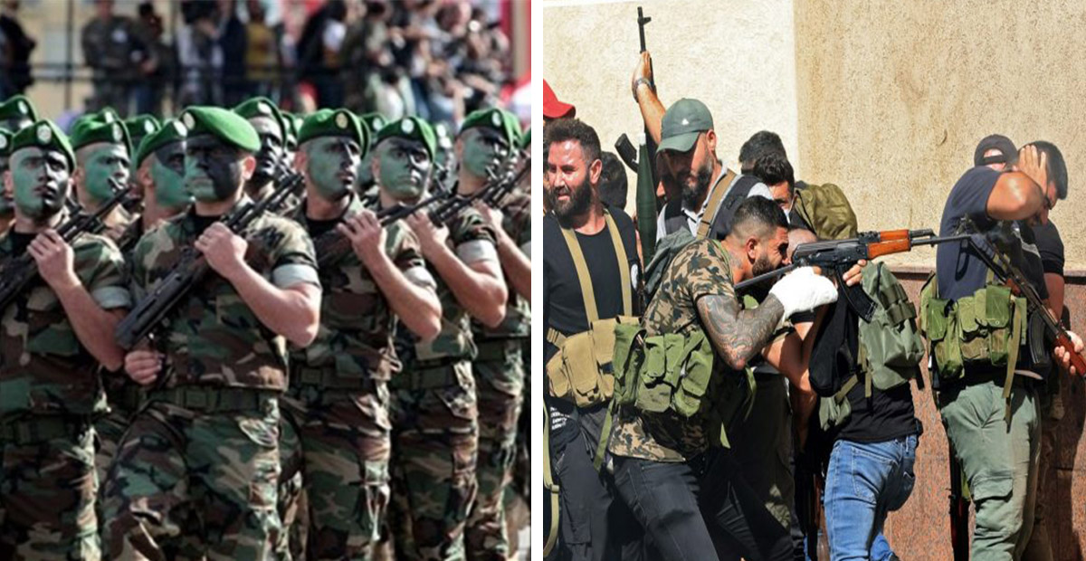 الجيش اللبناني والمليشيات
