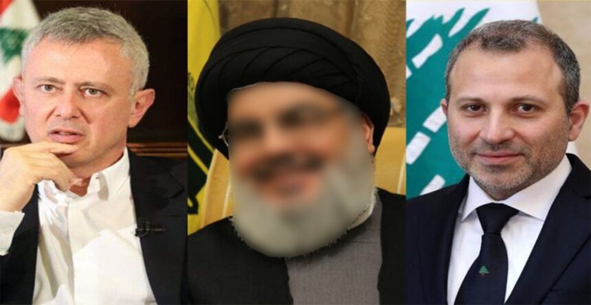باسيل ونصرالله وفرنجية