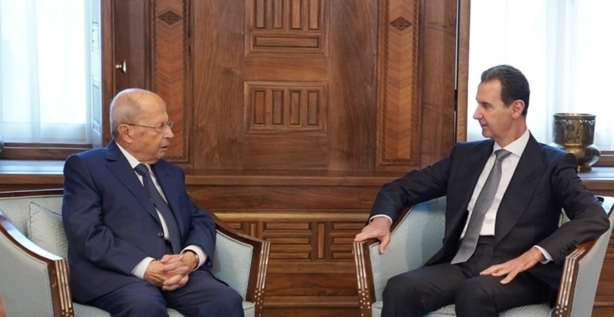بشار الاسد وميشال عون