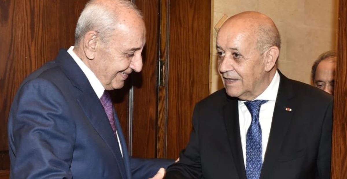 لودريان ونبيه بري