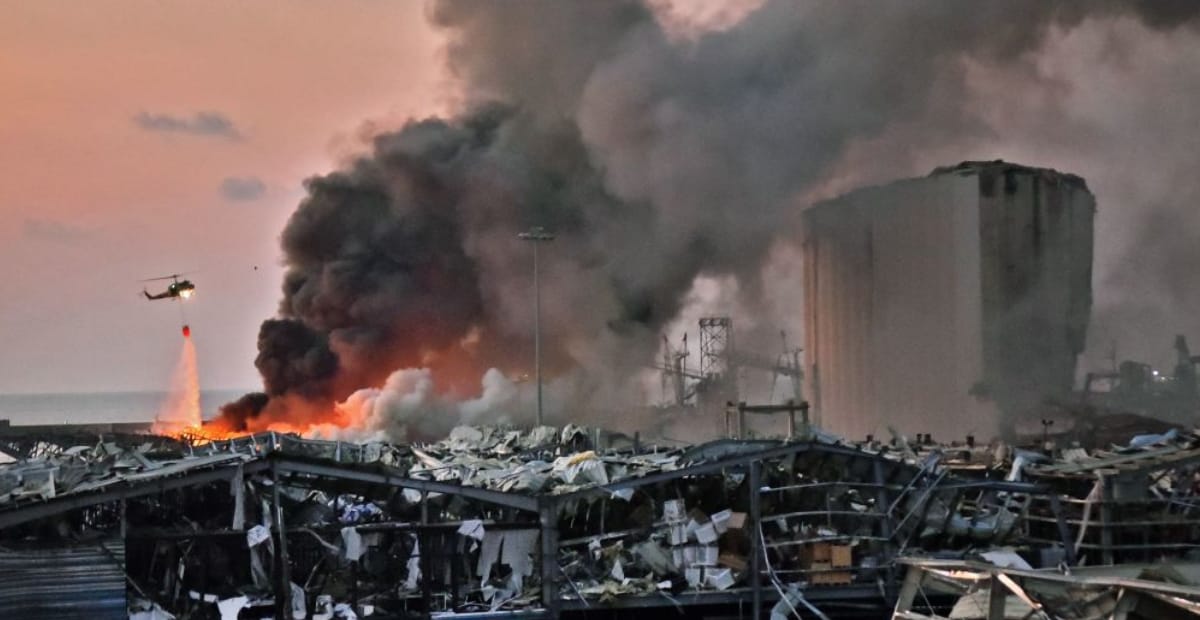 انفجار مرفأ بيروت