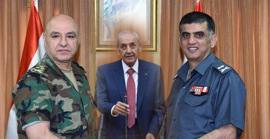جوزيف عون وعماد عثمان ونبيه بري