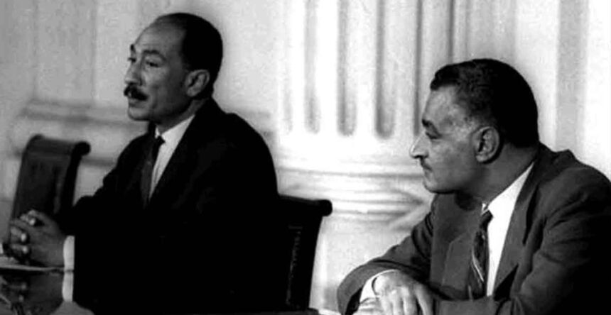 انور السادات وجمال عبدالناصر