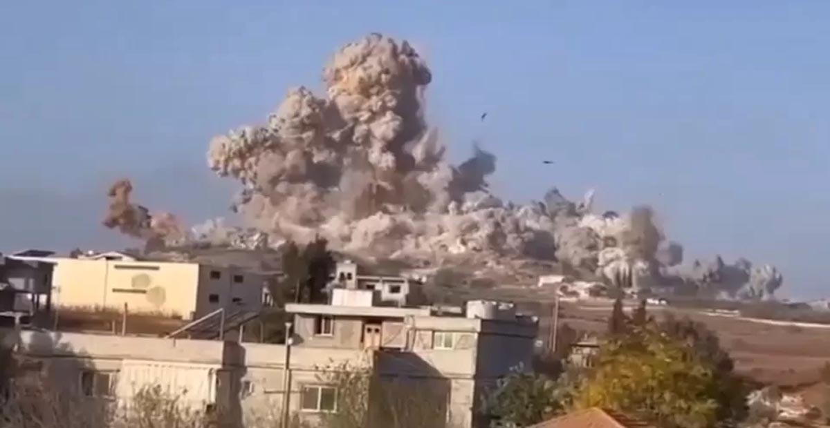 تفجير حي في بلدة محيبيب