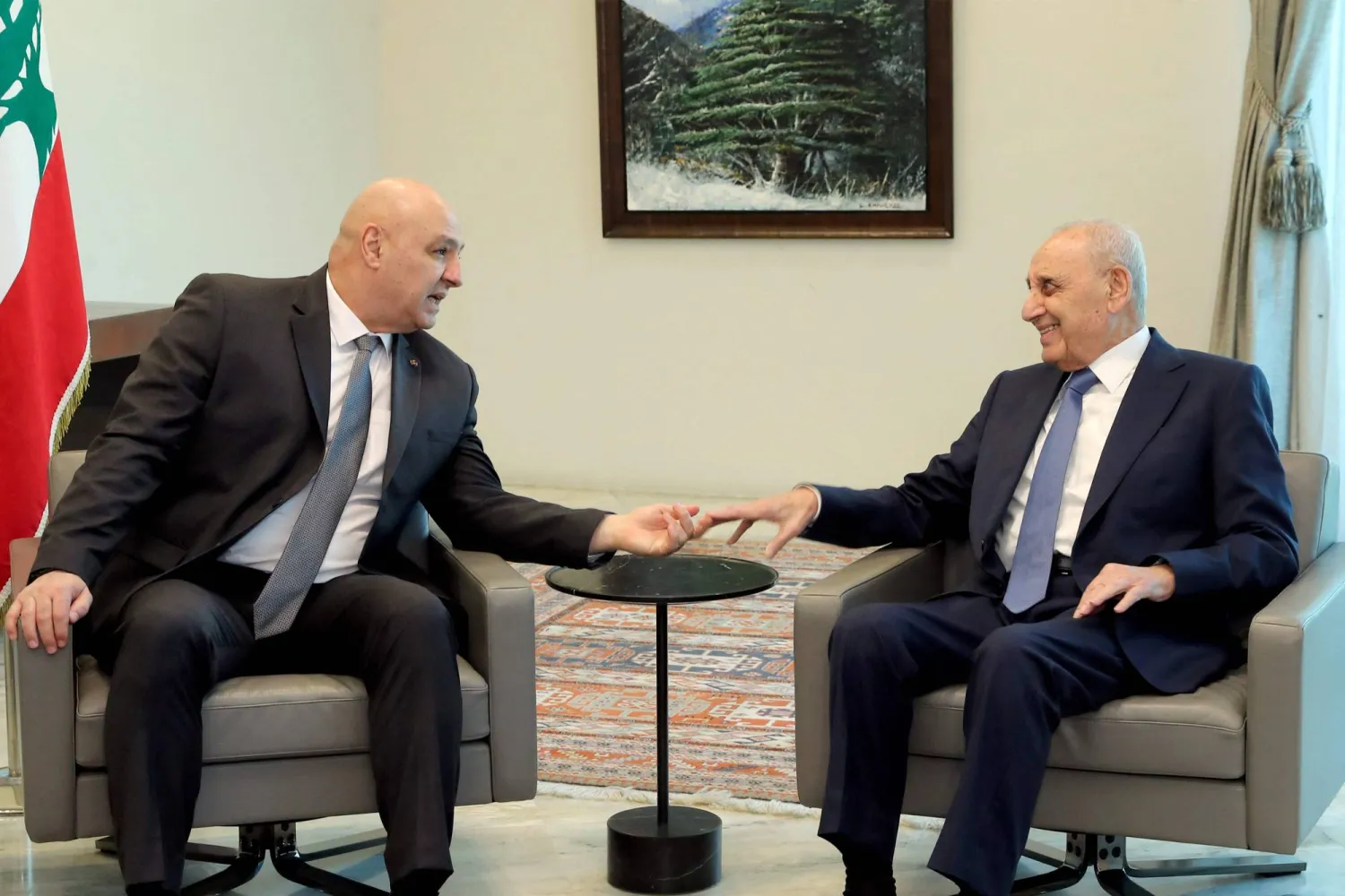 نبيه بري وجوازف عون