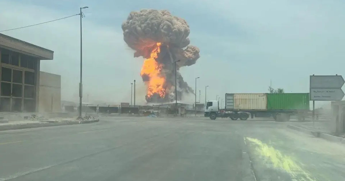 انفجار بندر عباس في ايران