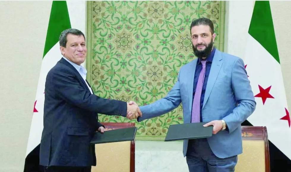 احمد الشرع ومظلوم عبدي